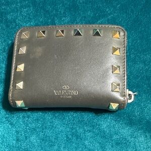 Valentino Garavani Metallic Studded Wallet